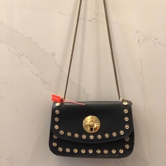 Limited Edition IMPECCABLE SeeBy Chloe Lois Black Leather Studded Chain Bag - Picture 4 of 16